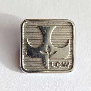 Vintage Sterling Silver 925 LCW Pin League Of Catholic Women brooch